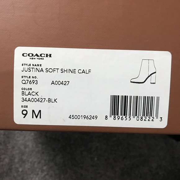 🆕 | Coach Studded Justina Bootie - Picture 6 of 6